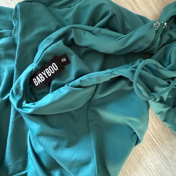 Babyboo Teal Strappy Backless Dress XS NWOT - Picture 5 of 5